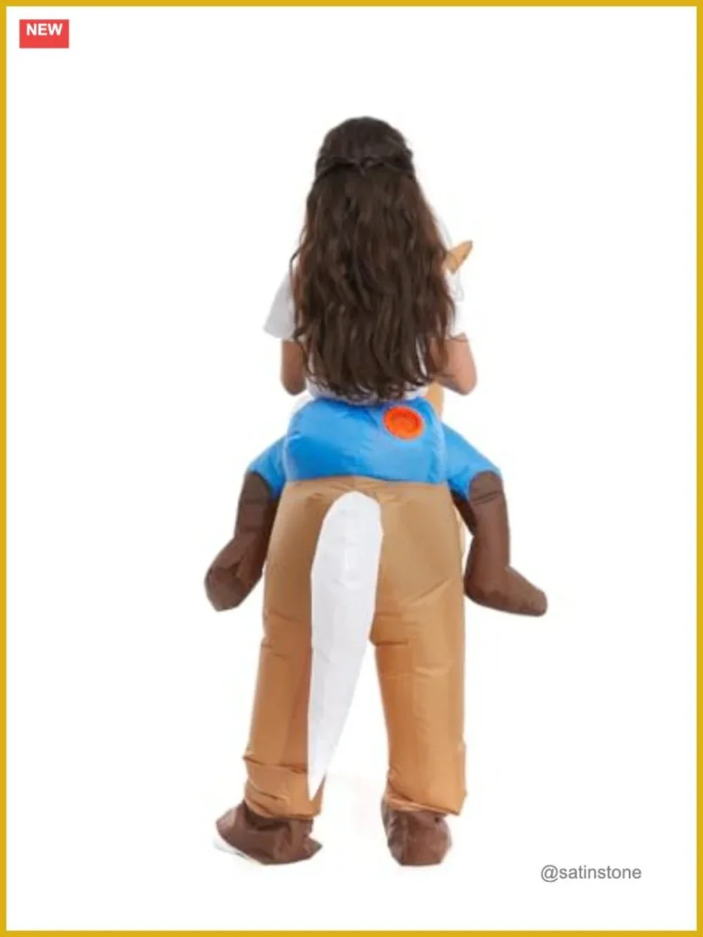 Inflatable Horse Costume for Kids with Fan, One Size